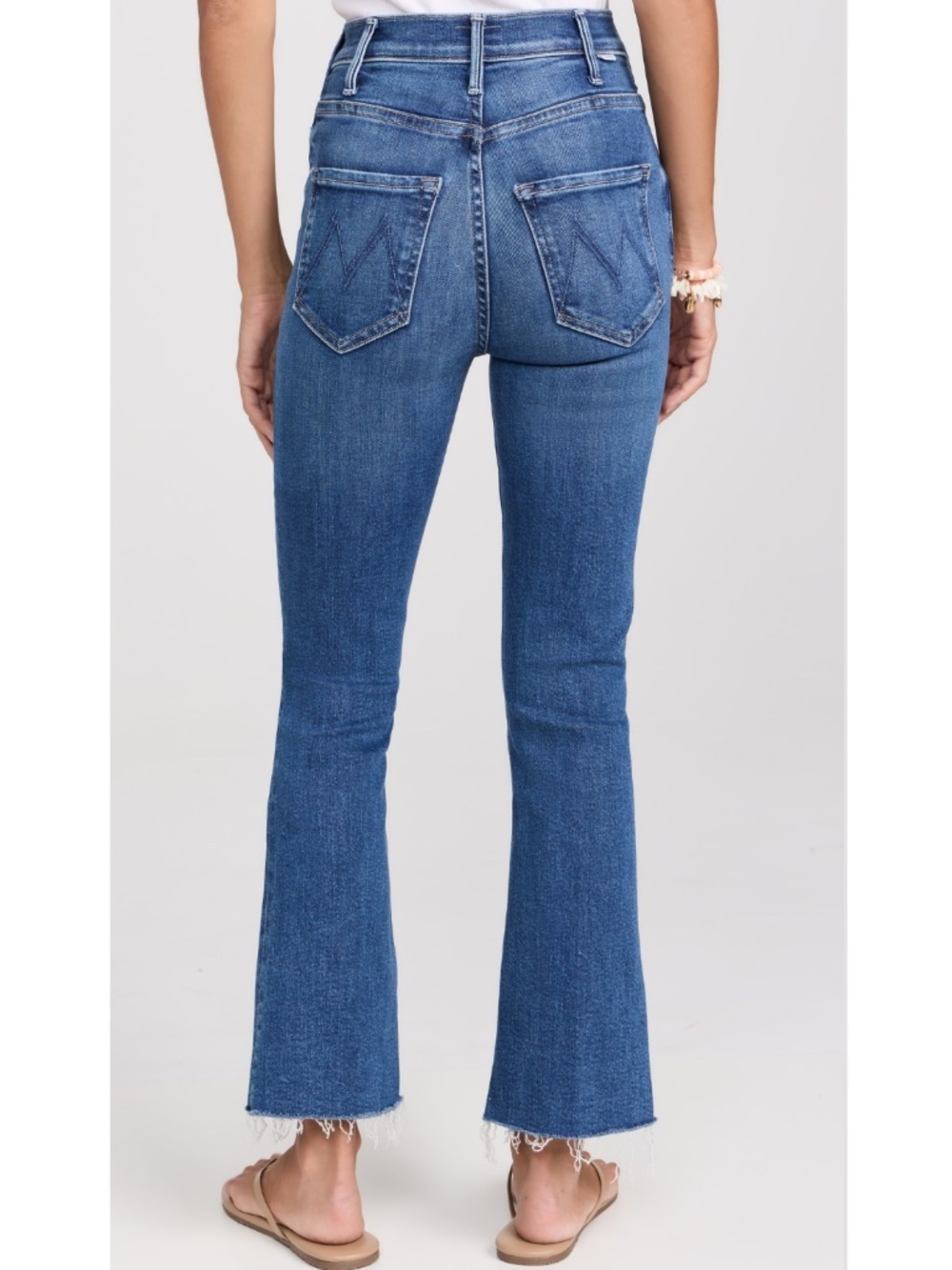 MOTHER The Hustler Ankle Fray Jeans Blue Denim Women’s 27